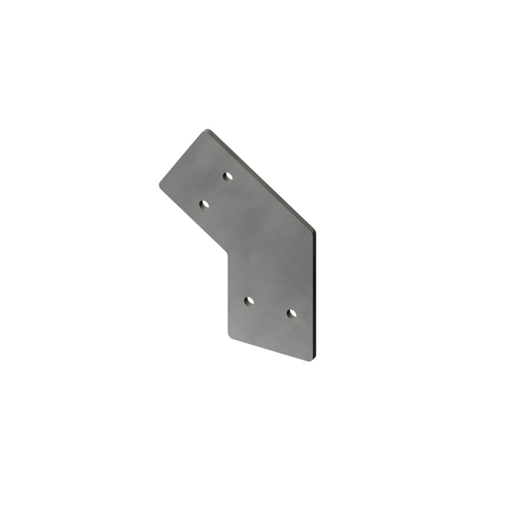 Brackets staal 2-weg hoek 45⁰