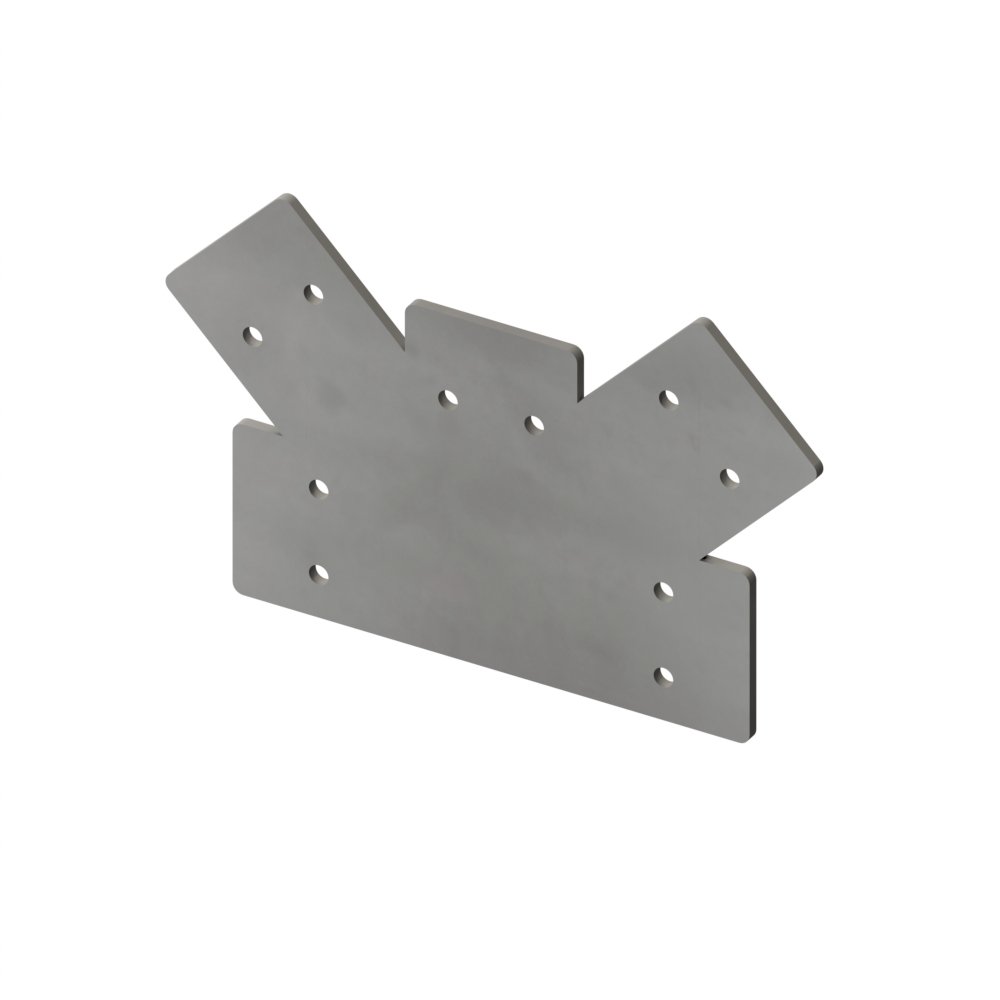 Brackets staal 5-weg 45⁰