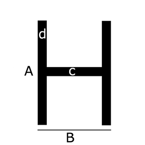 Aluminium H-profiel