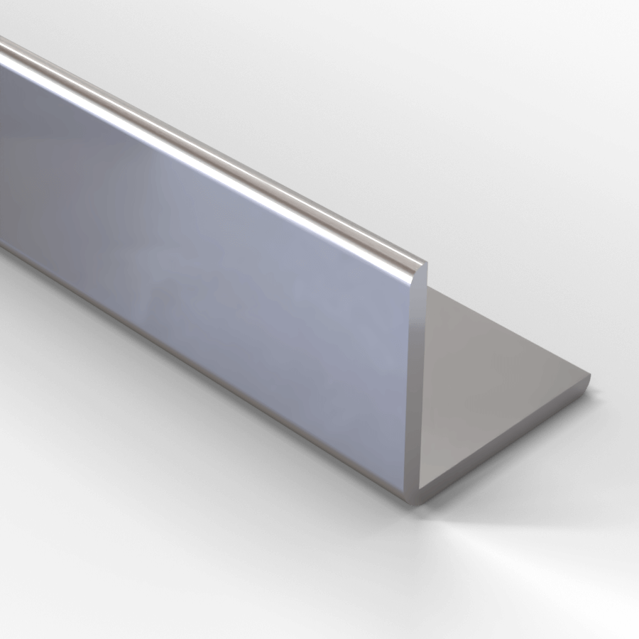 Aluminium hoekprofiel met 3 afgeronde hoeken