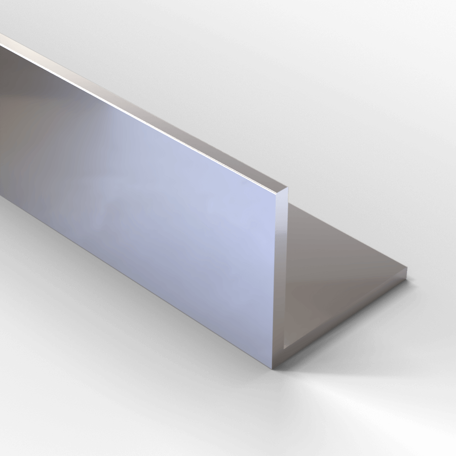 Aluminium hoekprofiel gelijkzijdig