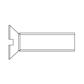 Metaalschroef RVS Verzonken Kop