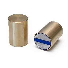 Neodymium busmagneet messing met h6 passingstolerantie