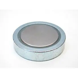 Neodymium potmagneet/ vismagneet vlak verzinkt