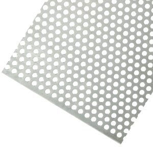 Aluminium geperforeerde plaat. Ronde perforatie.