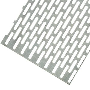 Aluminium geperforeerde plaat. Sleuf perforatie.