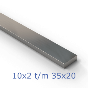 Aluminium platstaf klein