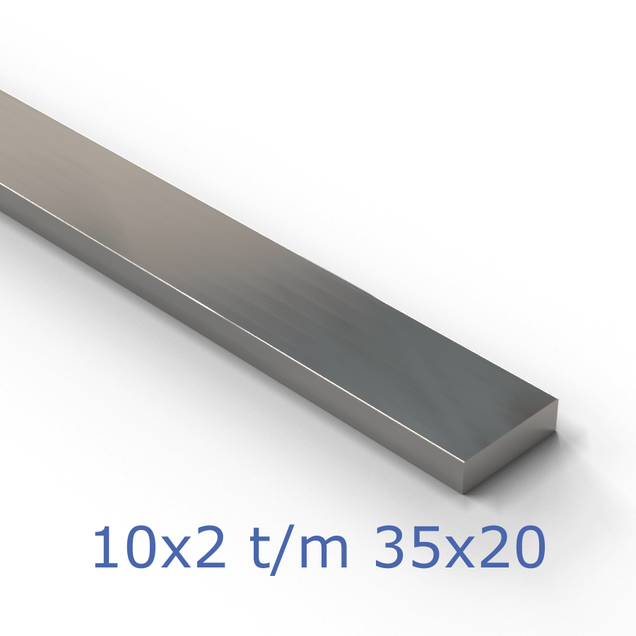 Aluminium platstaf klein
