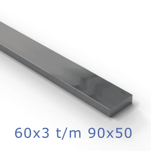 Staal platstaf blank 37K groot