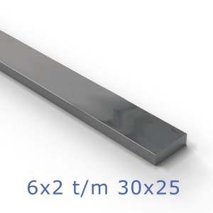 Staal platstaf blank 37K klein