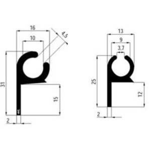Aluminium touwprofiel
