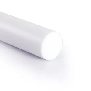 PTFE teflon rondstaf wit