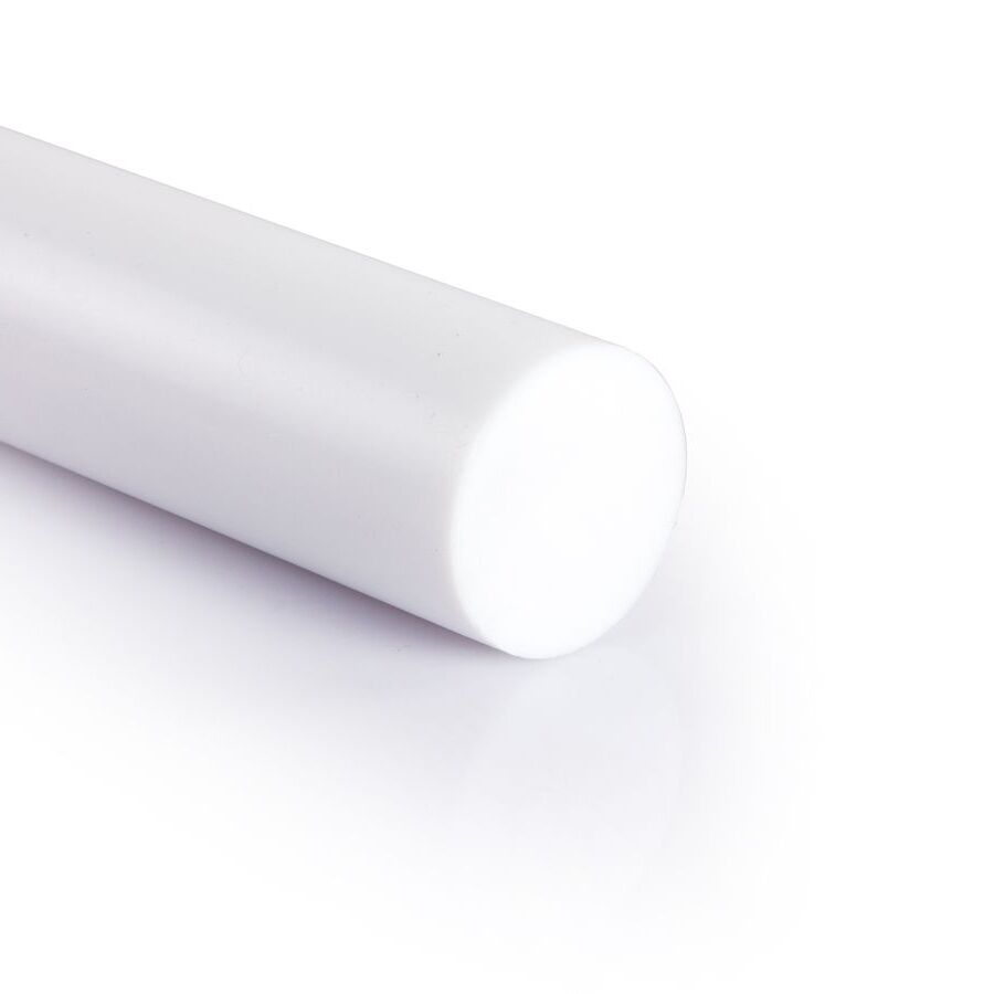 PTFE teflon rondstaf wit