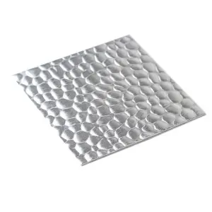 Aluminium designplaat hamerslag grof